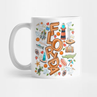 Florida Color Doodle Mug